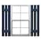 Ekena Millwork 12-in. W x 35-in. H Mid-America Vinyl, Standard Size Three Board Spaced Shutters, 036, Classic Blue, PR 00031235036 - alternate 1